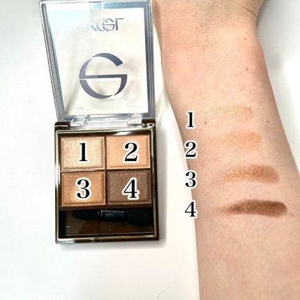 スキニーリッチシャドウ/excel/アイシャドウパレットを使ったクチコミ(3枚目)