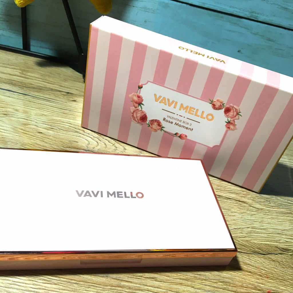 バレンタインボックス3ローズモーメント/VAVI MELLO/アイシャドウパレットを使ったクチコミ（1枚目）