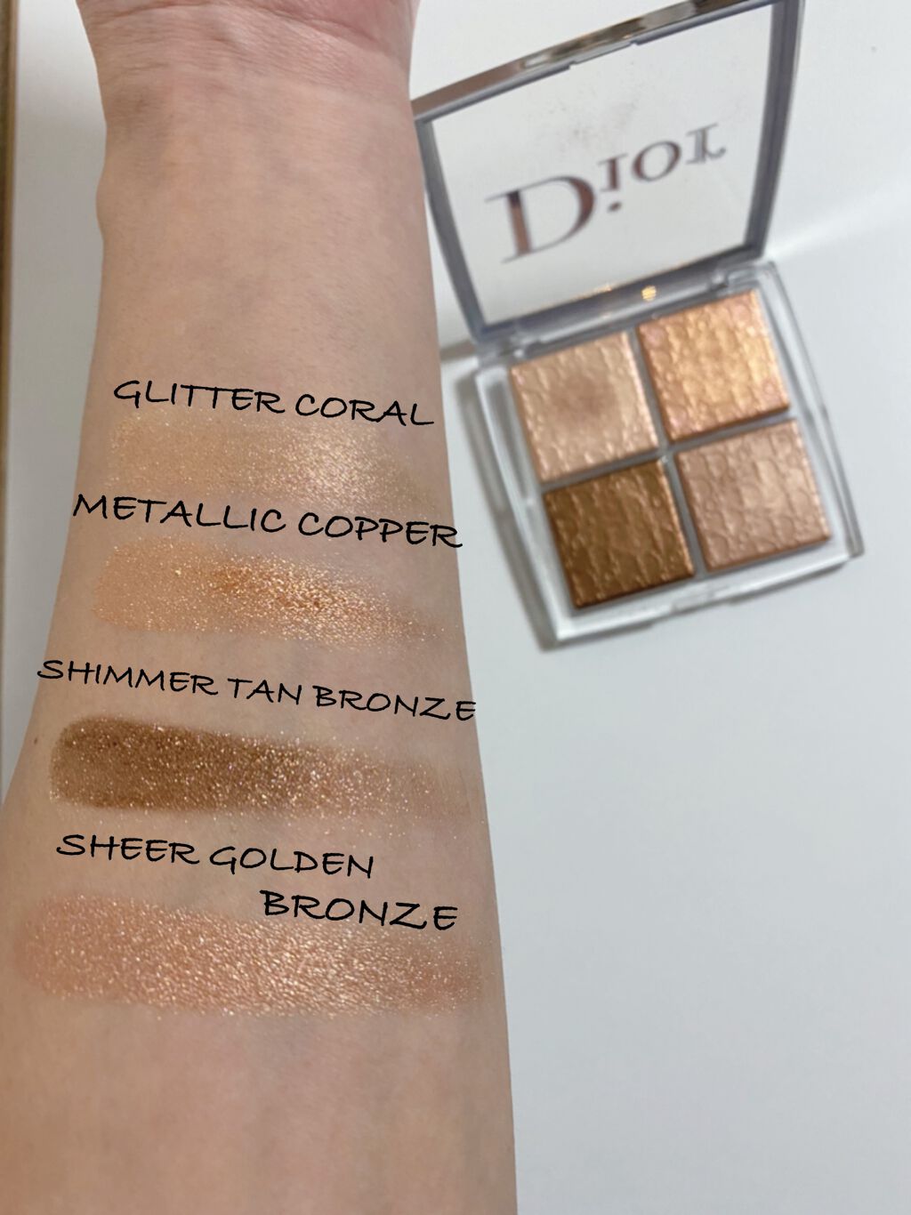 ディオール バックステージ フェイス グロウ パレット/Dior/ハイライトを使ったクチコミ（3枚目）