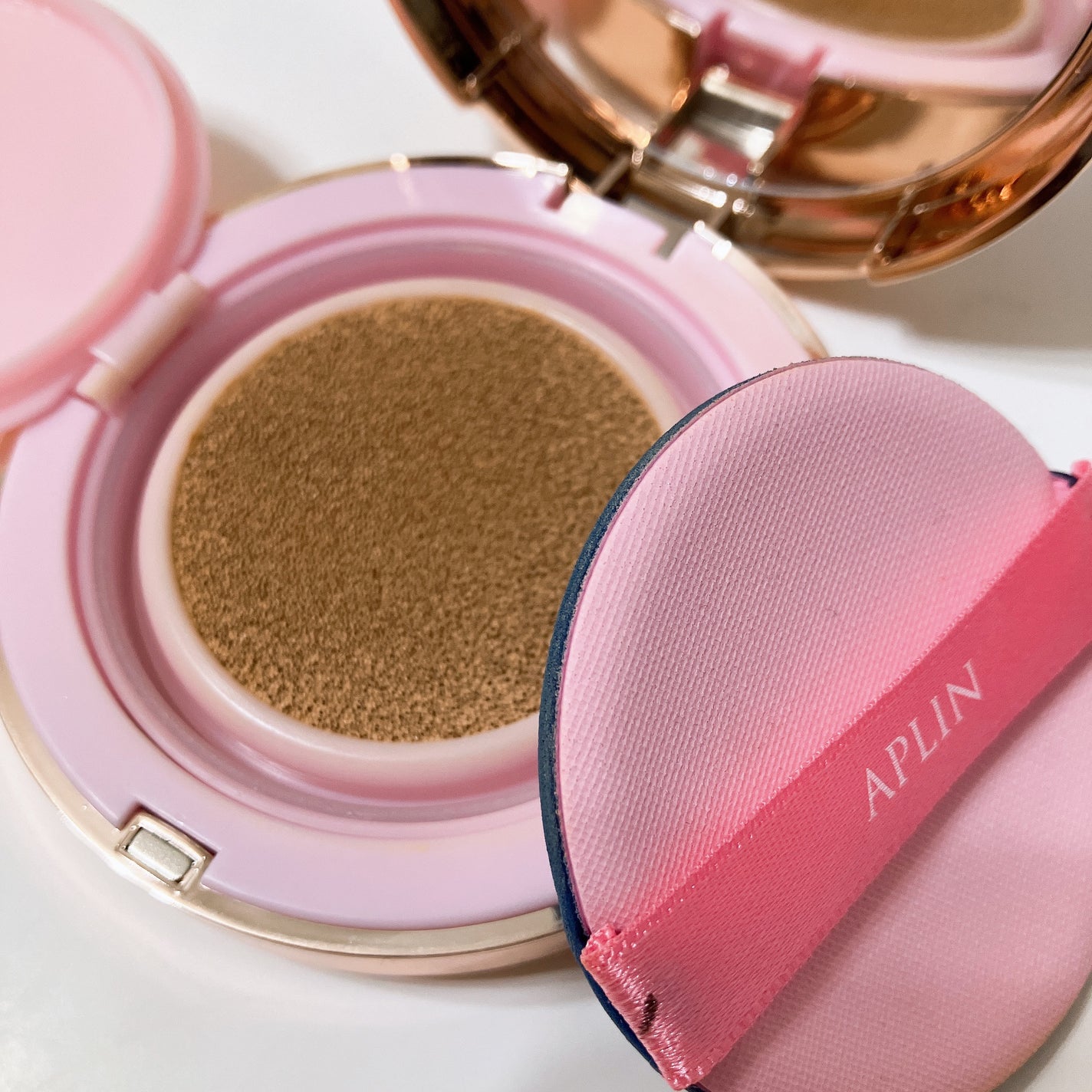 ピンクティーツリーカバークッション/APLIN/クッションファンデーションを使ったクチコミ(3枚目)