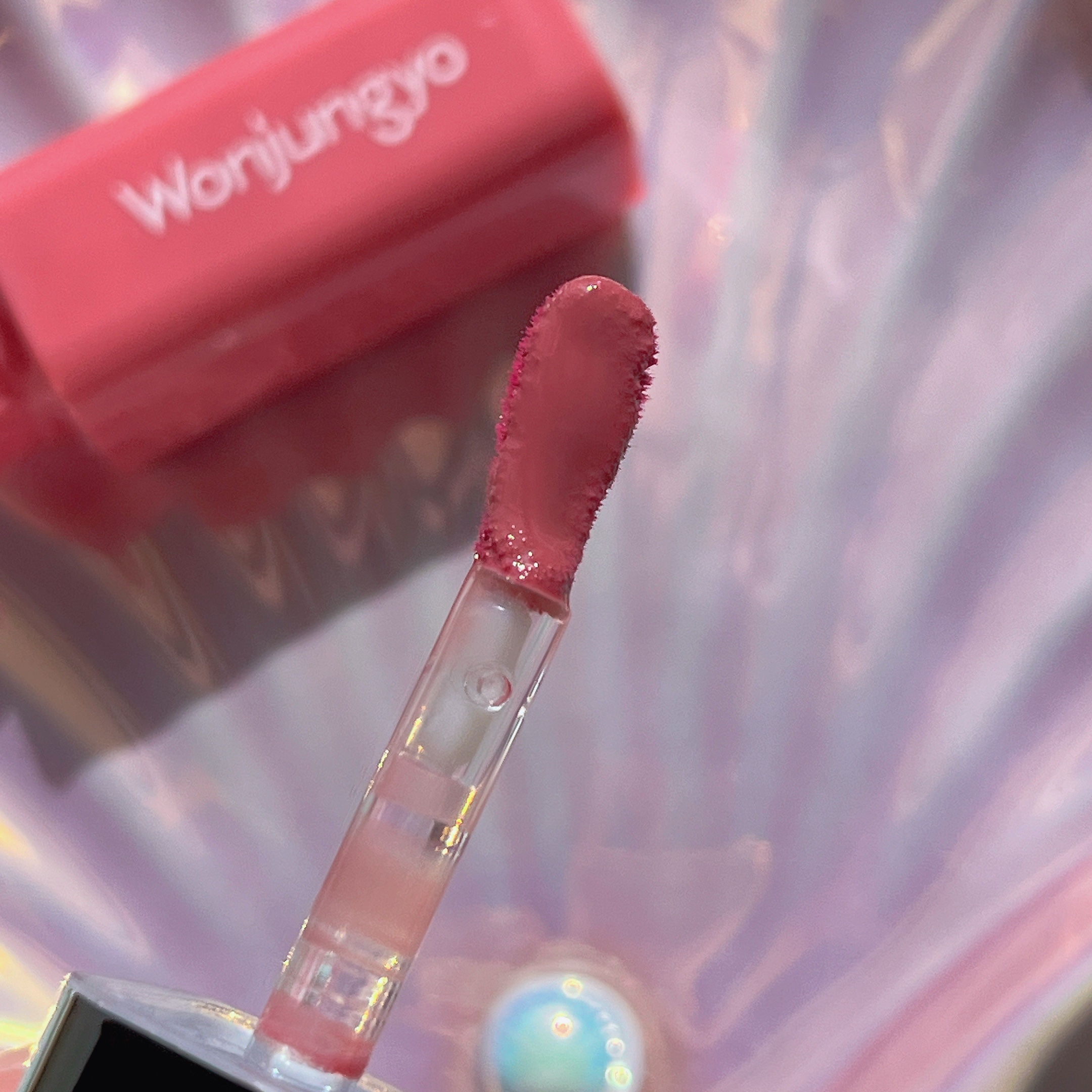 ウォンジョンヨ　キャンディーグロウティント 01 チャイティーピンク/Wonjungyo/リップティントを使ったクチコミ（3枚目）