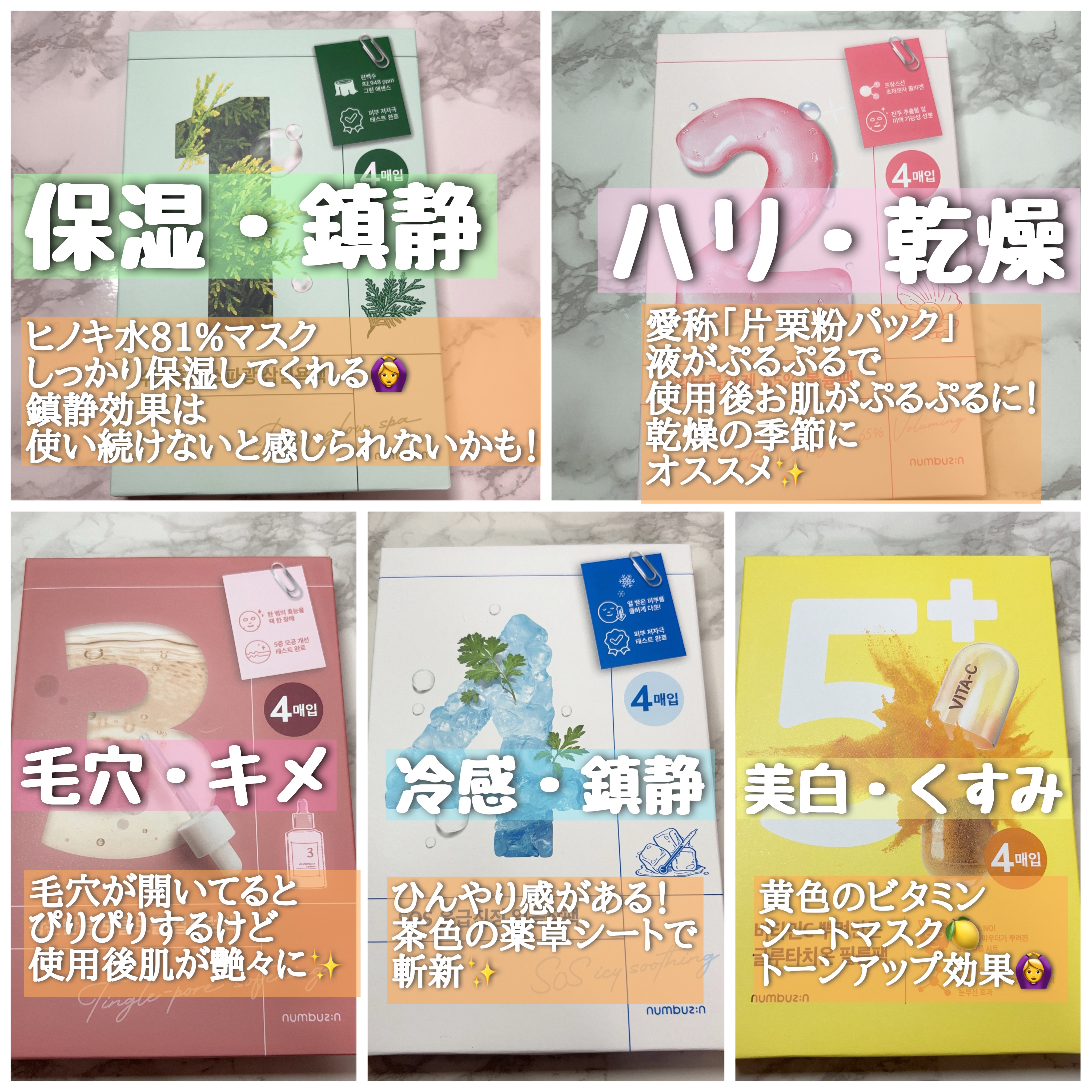 1番 ヒノキ水81%シートマスク/numbuzin/シートマスク・パックを使ったクチコミ（2枚目）