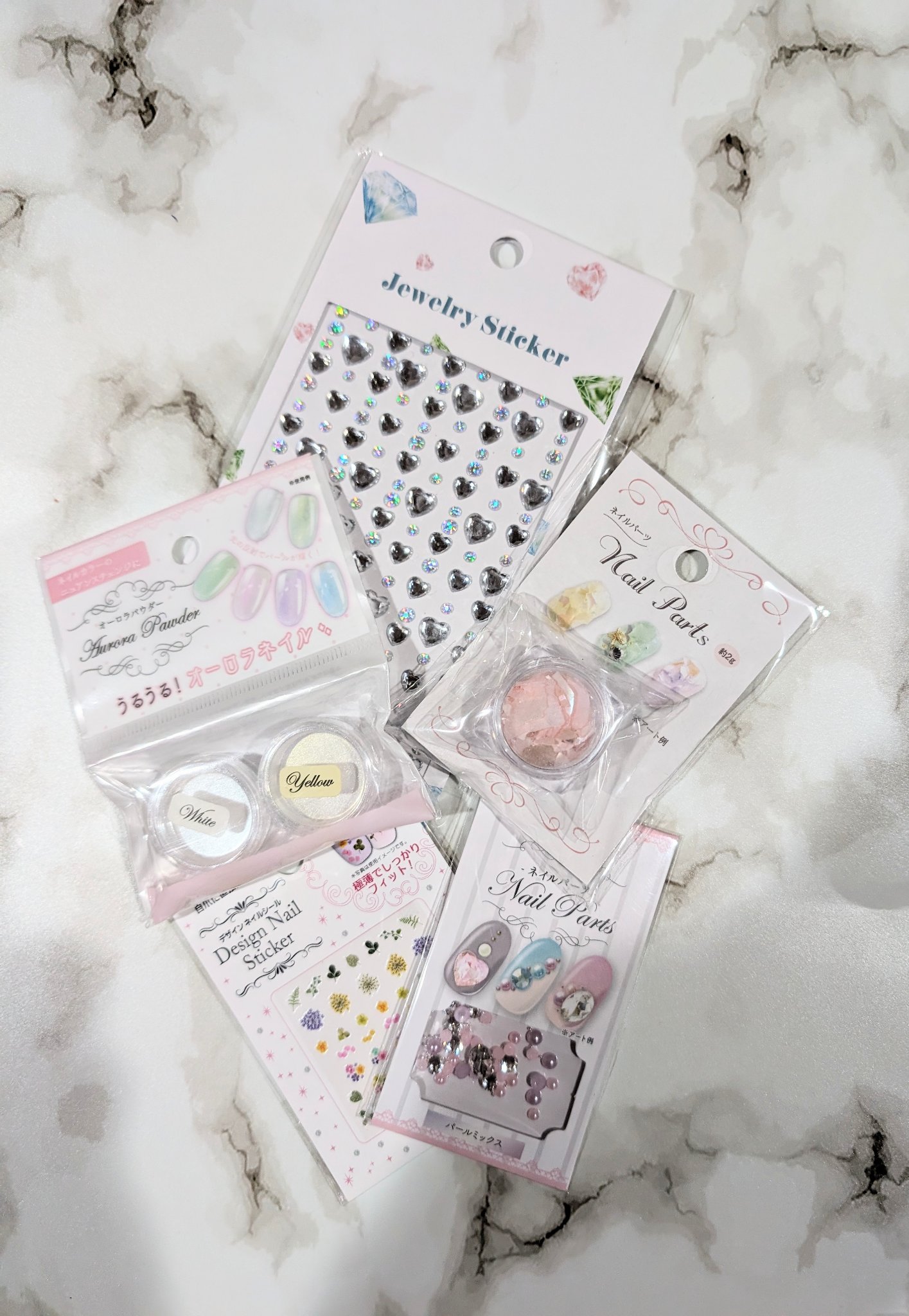 ミックスシェルパーツ/セリア/ネイルチップ・パーツを使ったクチコミ（1枚目）