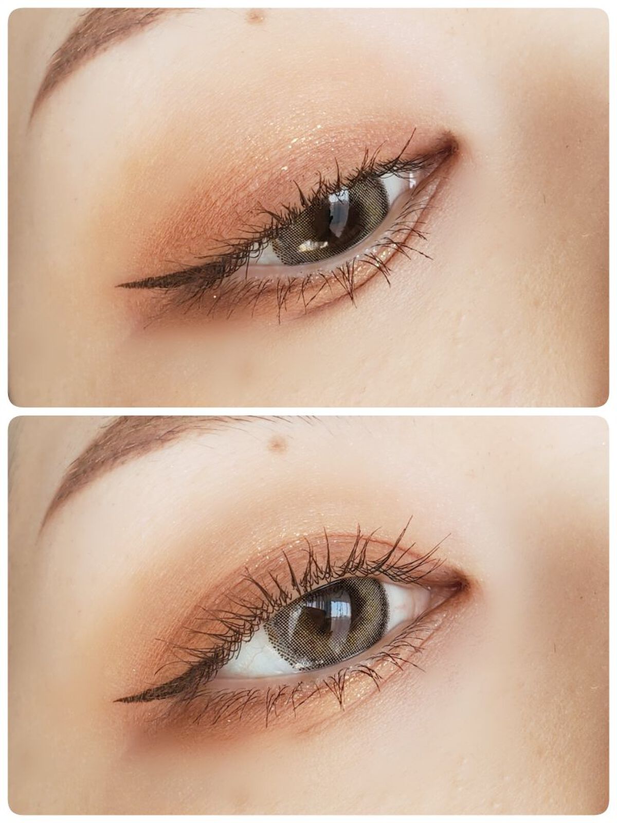 シルエットマンスリー 04 オリーブブラウン/LensVery/１ヶ月（１MONTH）カラコンを使ったクチコミ（3枚目）