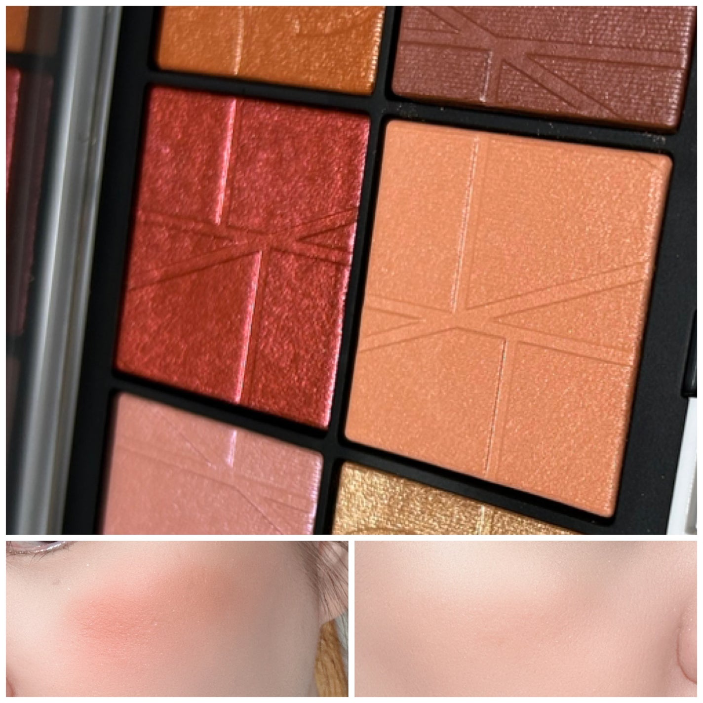 オールザットグリターズ ライトリフレクティング チークパレット /NARS/パウダーチークを使ったクチコミ(4枚目)