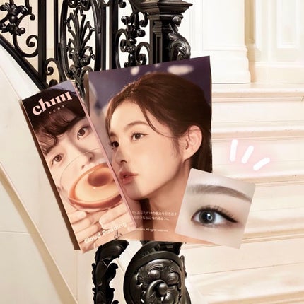 cloud pudding pink brown/chuu LENS/カラーコンタクトレンズを使ったクチコミ(1枚目)