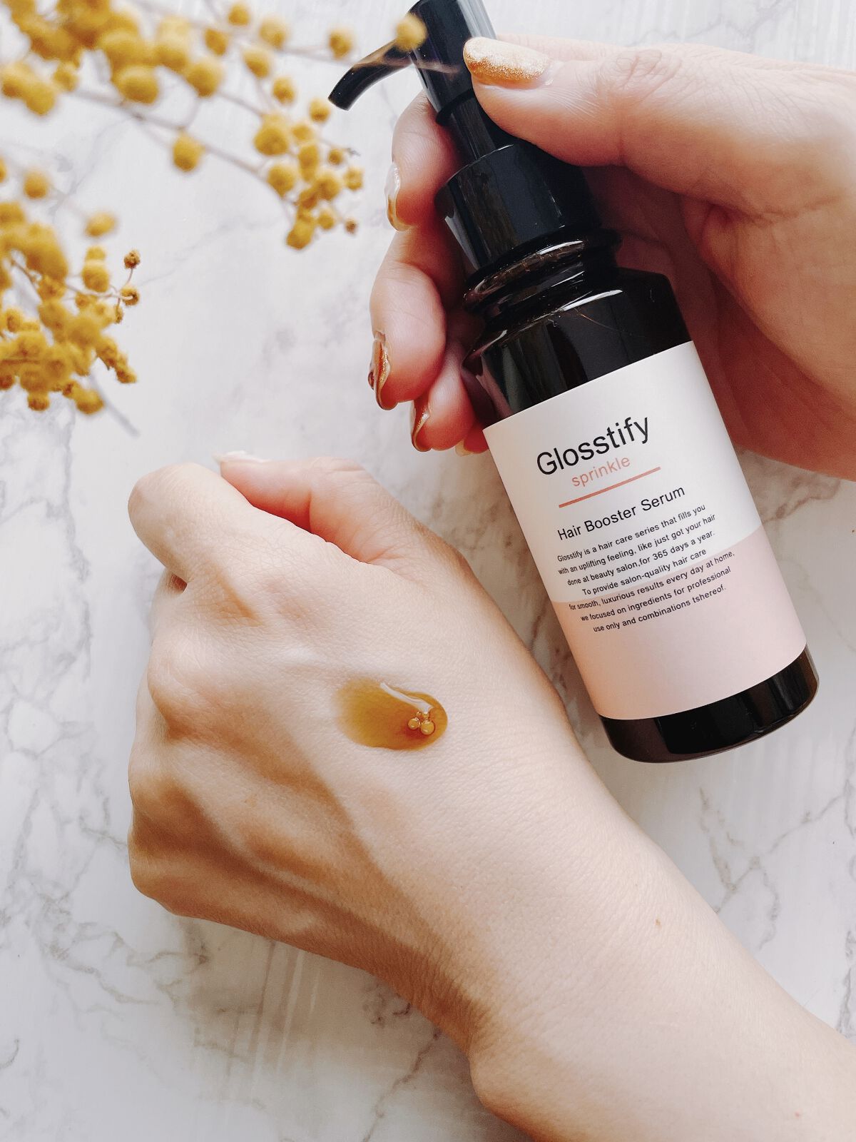 Sprinkle/Glosstify/洗い流すヘアトリートメントを使ったクチコミ（3枚目）