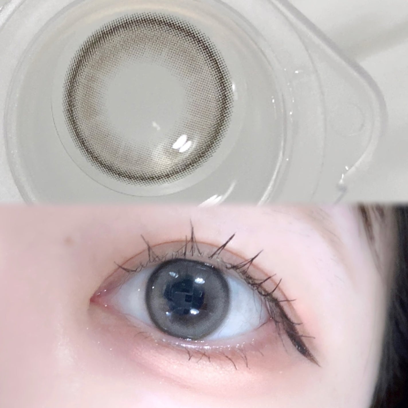 びゃっこまる on LIPS 「つやっつやのグレーカラコン🩶宇宙のような深い色合いで吸い込まれ..」(6枚目)