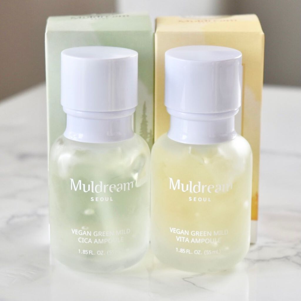 ヴィーガングリーンマイルドビタアンプル/MULDREAM/美容液を使ったクチコミ(4枚目)
