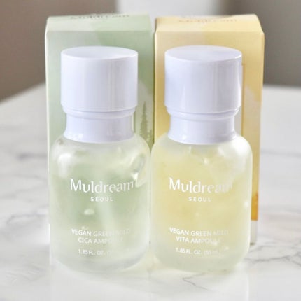 ヴィーガングリーンマイルドビタアンプル/MULDREAM/美容液を使ったクチコミ(4枚目)