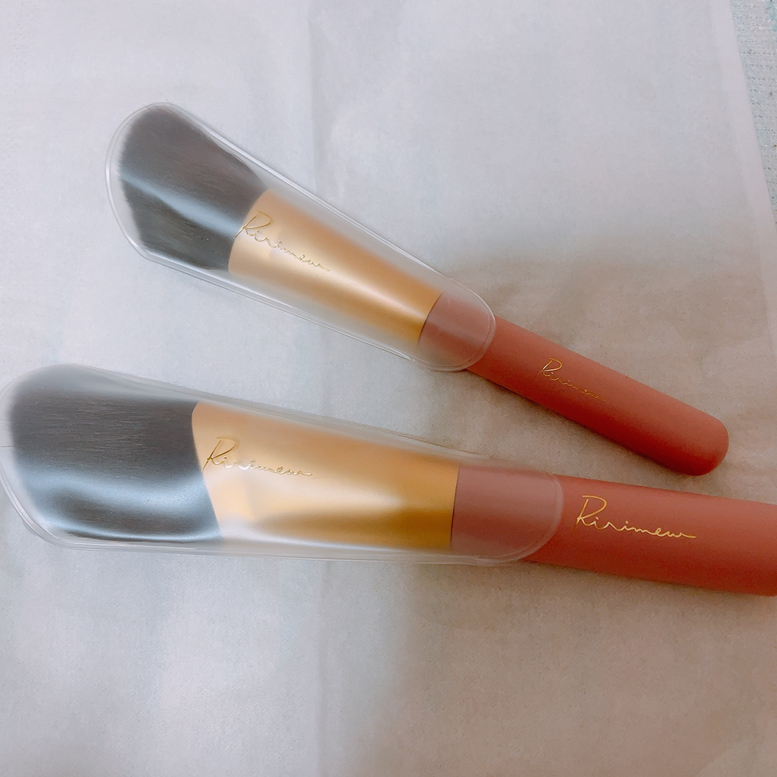 チークフィックスブラシ/Ririmew/メイクブラシを使ったクチコミ（1枚目）