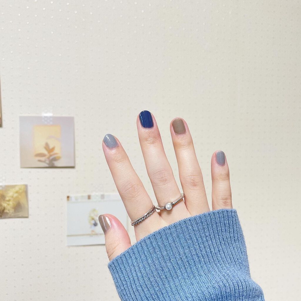 カラーベースコート ゼロ 4／0/uka/オールインワンネイルを使ったクチコミ（3枚目）