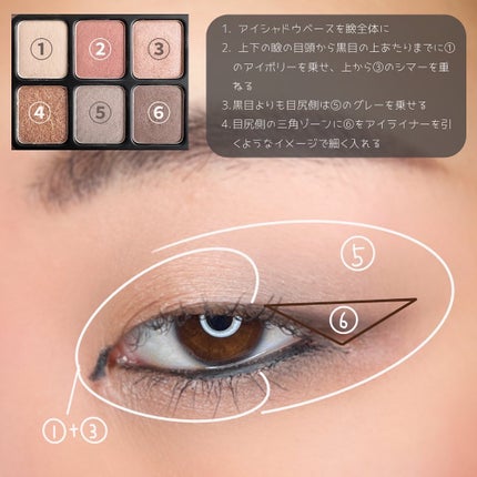 アイカラーパレット/heme/アイシャドウパレットを使ったクチコミ(7枚目)