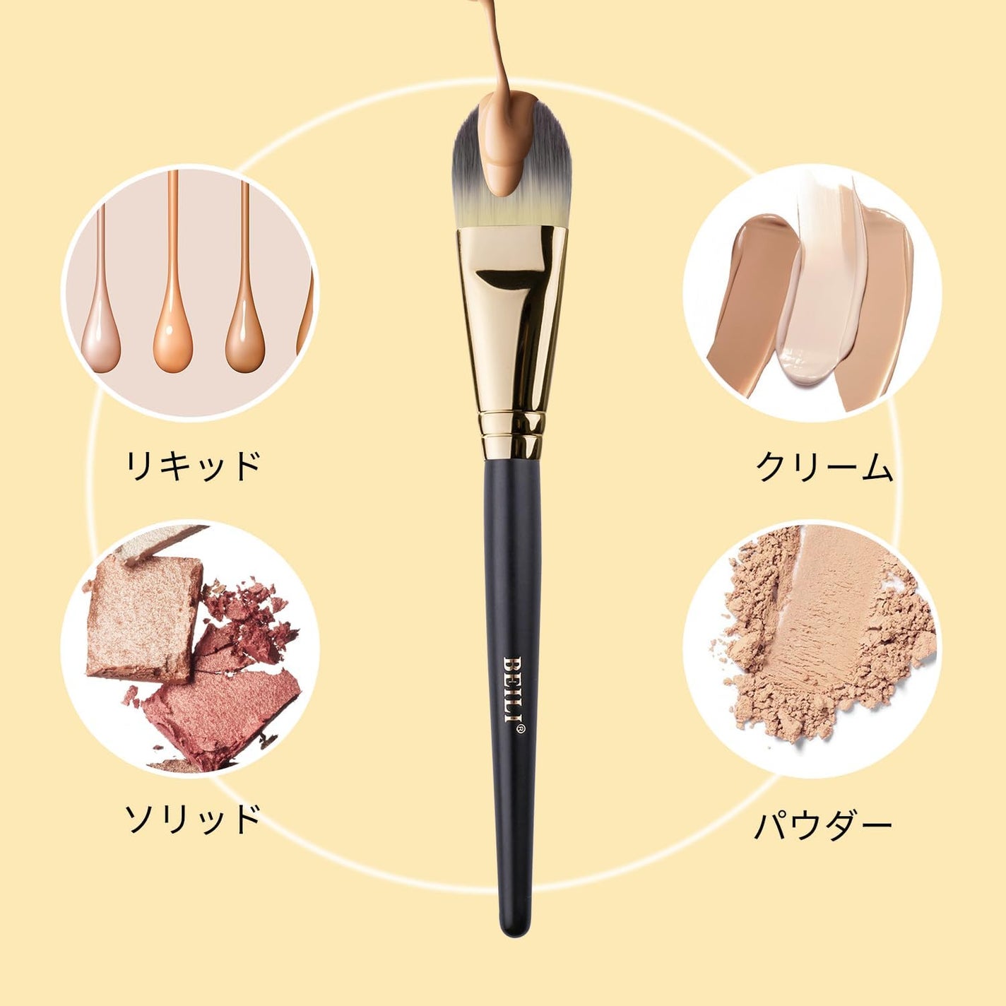 BEILI-OFFICIAL on LIPS 「BEILI人気のファンデーションブラシメイクブラシ2本セット✂..」(3枚目)