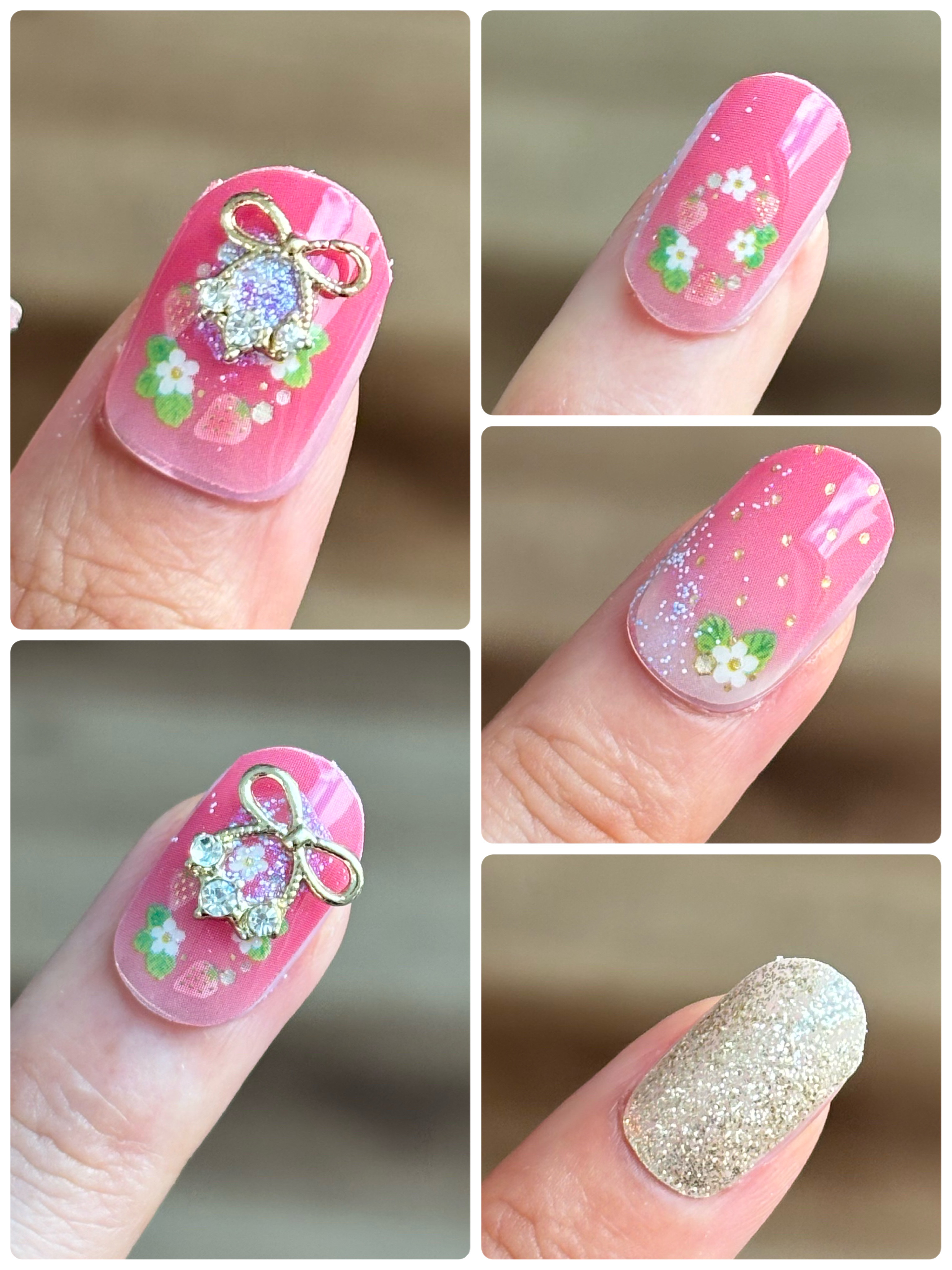 ディオリフィック グリッター トップ コート 001 ブトン ドール/Dior/ネイルトップコートを使ったクチコミ（2枚目）