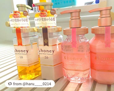 &honey Melty モイストリペア シャンプー1.0／モイストリペア ヘアトリートメント2.0/&honey/シャンプー・コンディショナーを使ったクチコミ（1枚目）