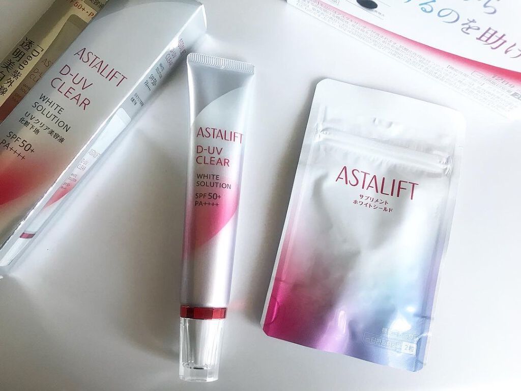D-UVクリア ホワイトソリューション/アスタリフト/日焼け止めクリームを使ったクチコミ（1枚目）
