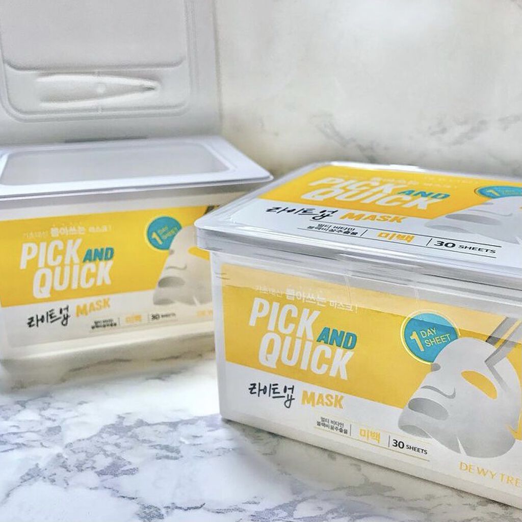 ピックアンドクイックマスク/DEWYTREE/シートマスク・パックを使ったクチコミ（1枚目）