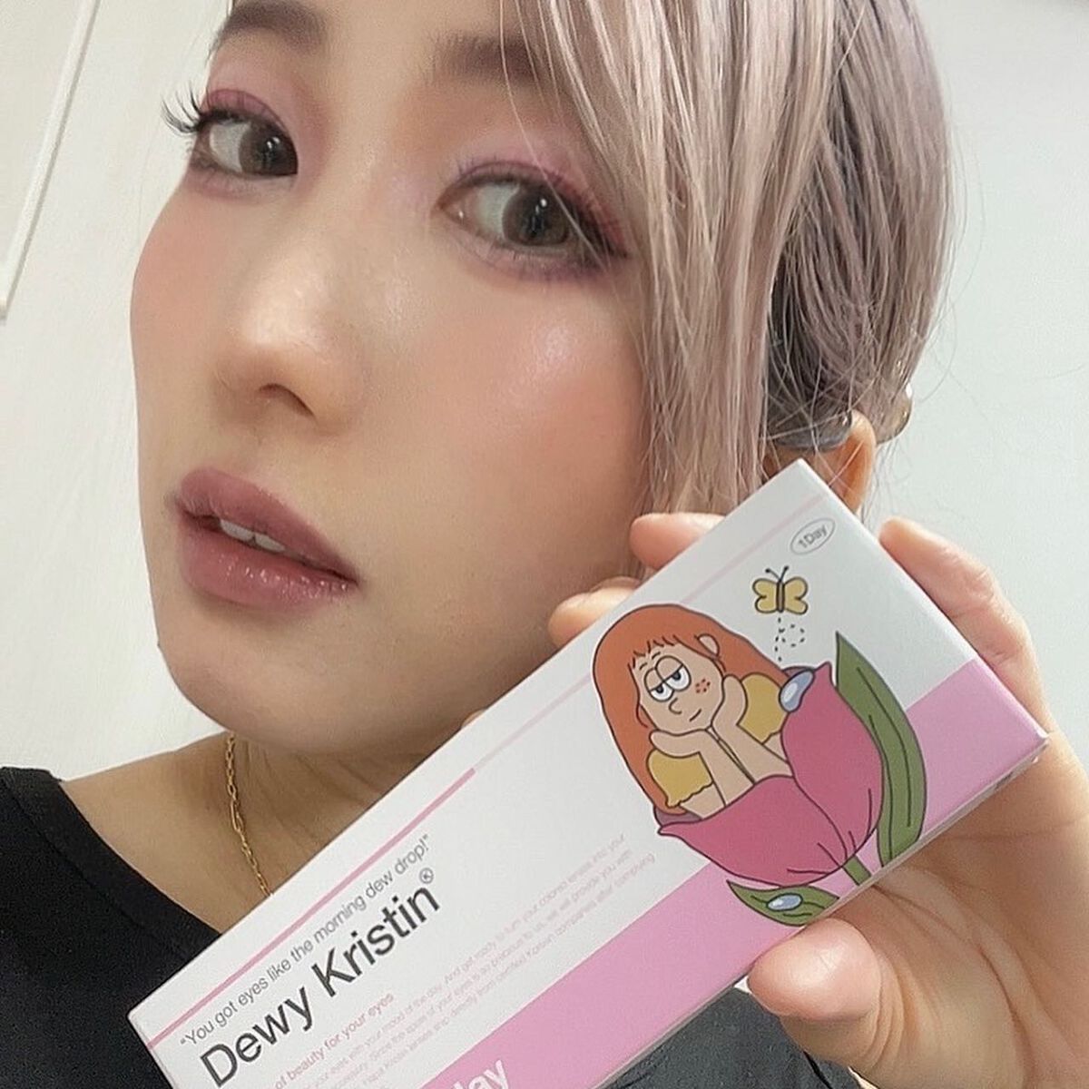 Dewy Kristin Monthly - ブラウン/Hapa kristin/カラーコンタクトレンズを使ったクチコミ（2枚目）