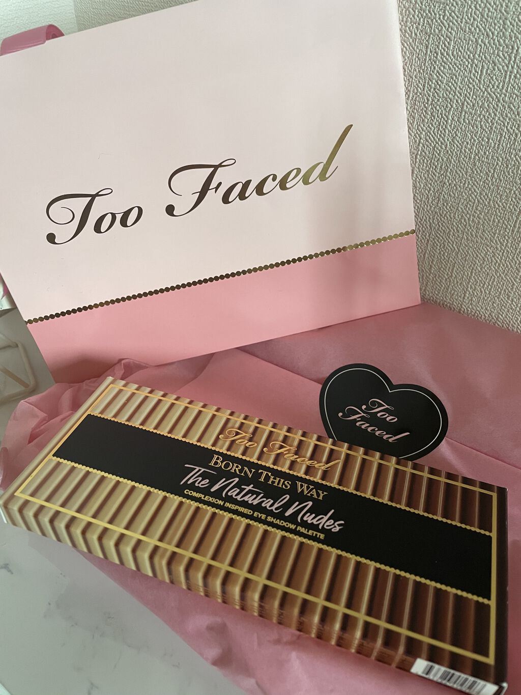 ボーン ディス ウェイ ザ ナチュラル ヌード アイシャドウ パレット/Too Faced/アイシャドウパレットを使ったクチコミ（3枚目）