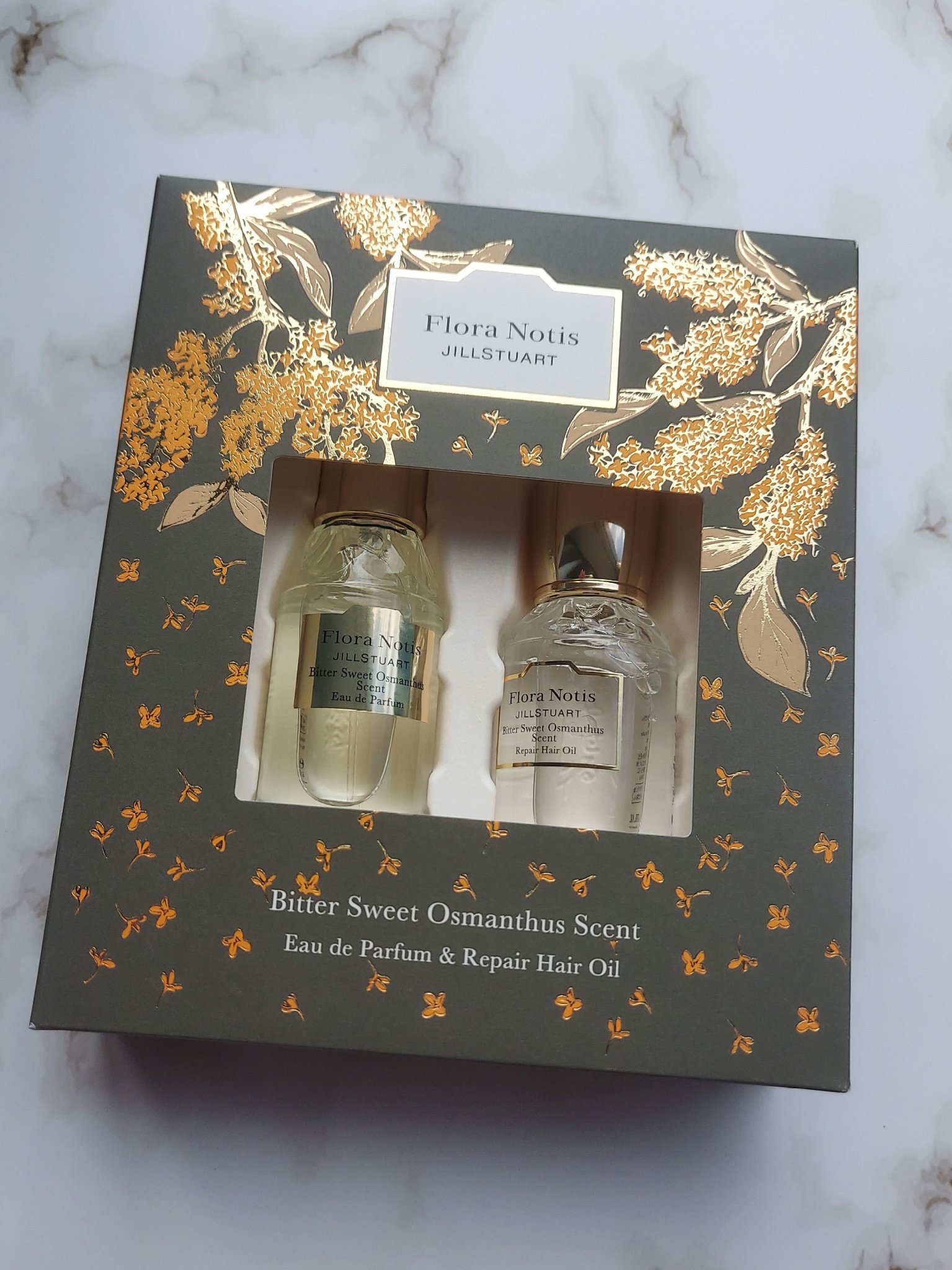 ビタースウィートオスマンサス オードパルファン & リペアヘアオイル/Flora Notis JILL STUART/その他キットセットを使ったクチコミ（1枚目）