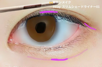 パーフェクトマルチアイズ/キャンメイク/アイシャドウパレットを使ったクチコミ(5枚目)