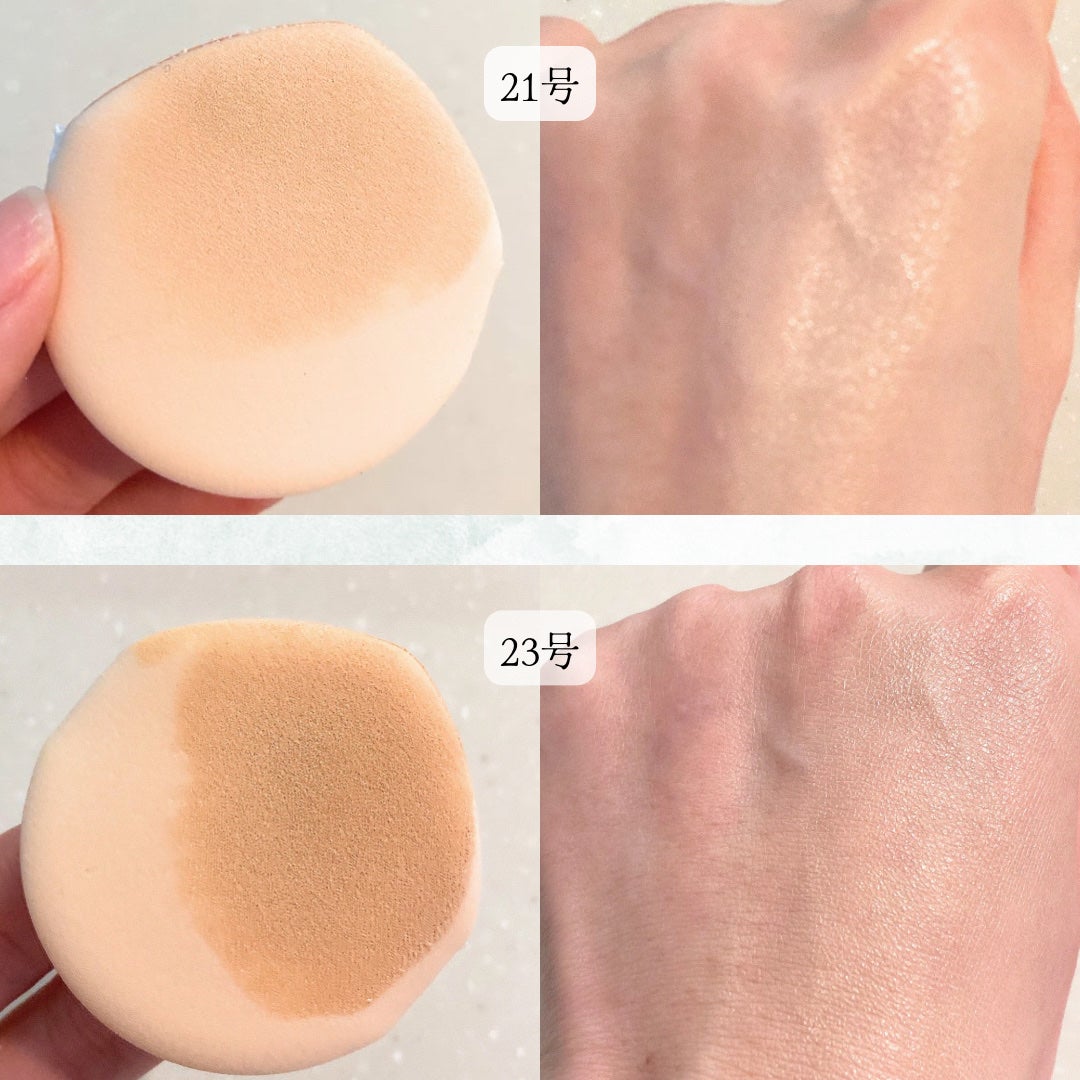 ブリージンググロークッション/Healus/クッションファンデーションを使ったクチコミ(3枚目)