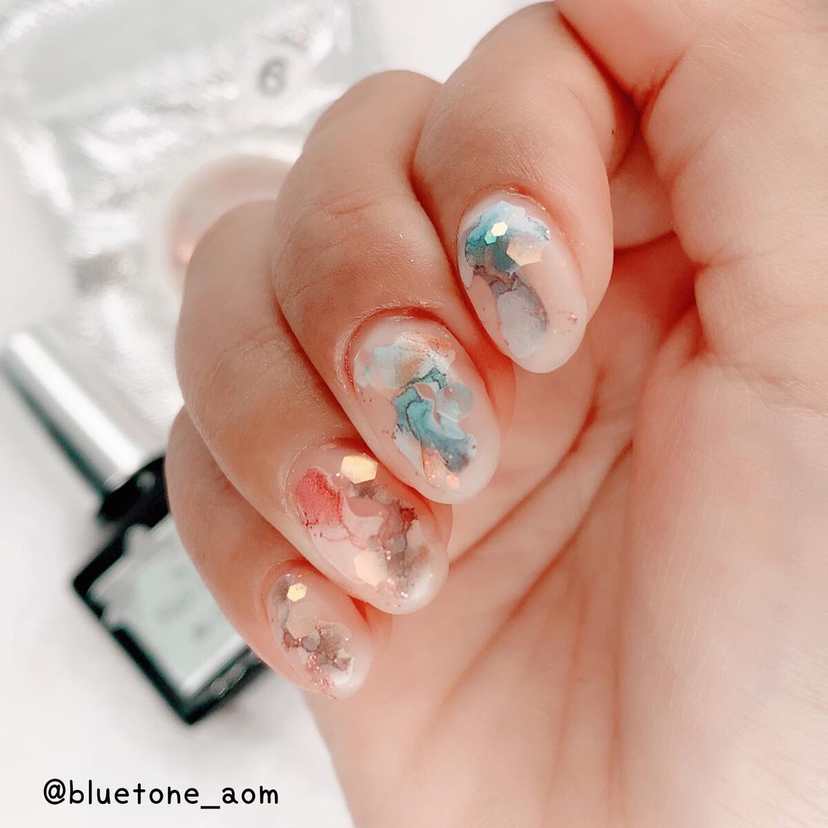 ノンサンディング トップジェル/by Nail Labo/ジェルネイルを使ったクチコミ(6枚目)