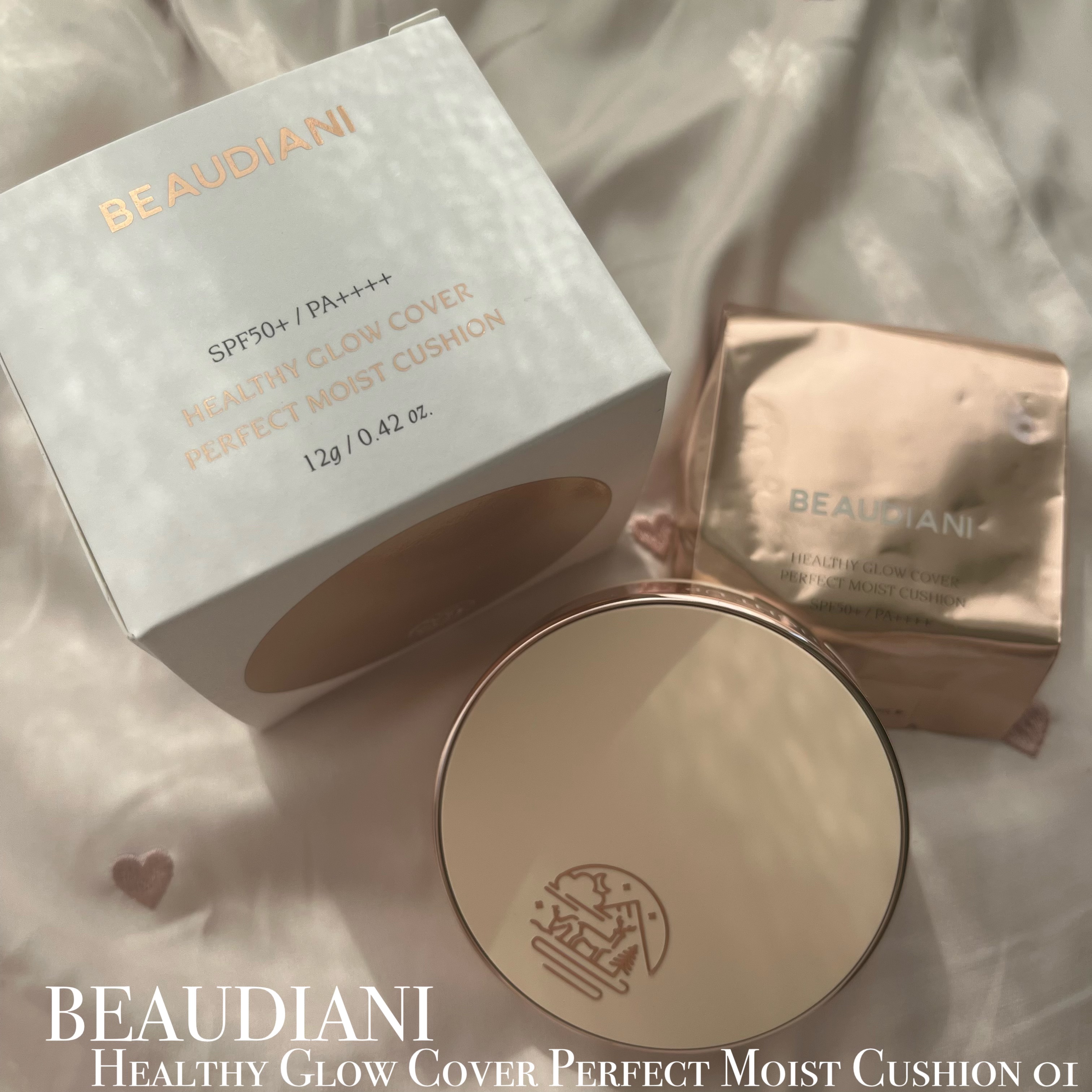 メッシュタイトアップクッション/BEAUDIANI/クッションファンデーションを使ったクチコミ（2枚目）