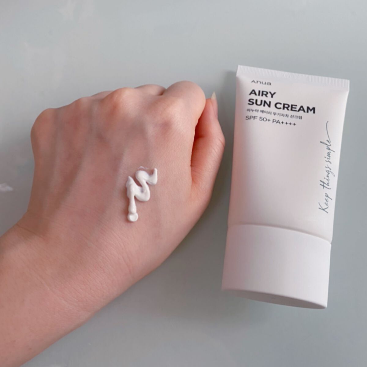 エアリーサンクリーム SPF50+PA++++/Anua/日焼け止めクリームを使ったクチコミ（3枚目）