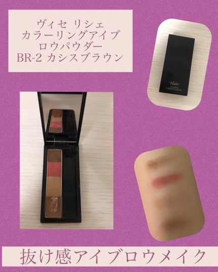リシェ カラーリング アイブロウパウダー/Visée/パウダーアイブロウを使ったクチコミ(1枚目)