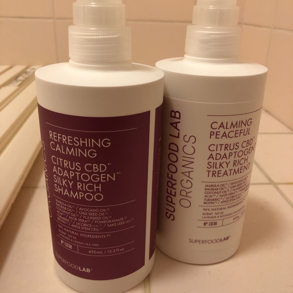 スーパーフードラボ オーガニックス シルキーリッチ シャンプー＆トリートメント シャンプー 450ml/SUPERFOOD LAB/市販シャンプーを使ったクチコミ（1枚目）