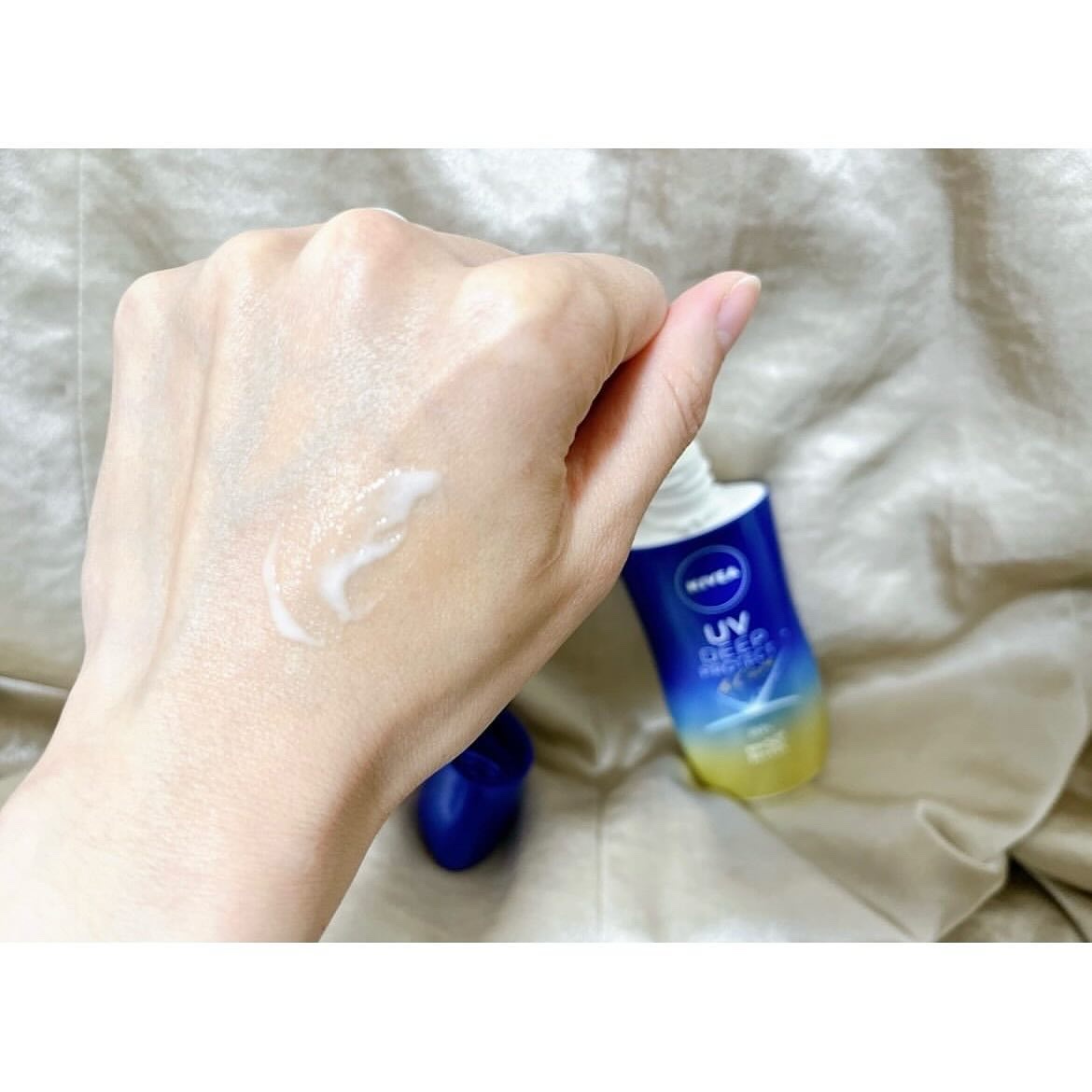 ニベアUV ディープ プロテクト＆ケア ジェル/ニベア/日焼け止めジェルを使ったクチコミ（3枚目）