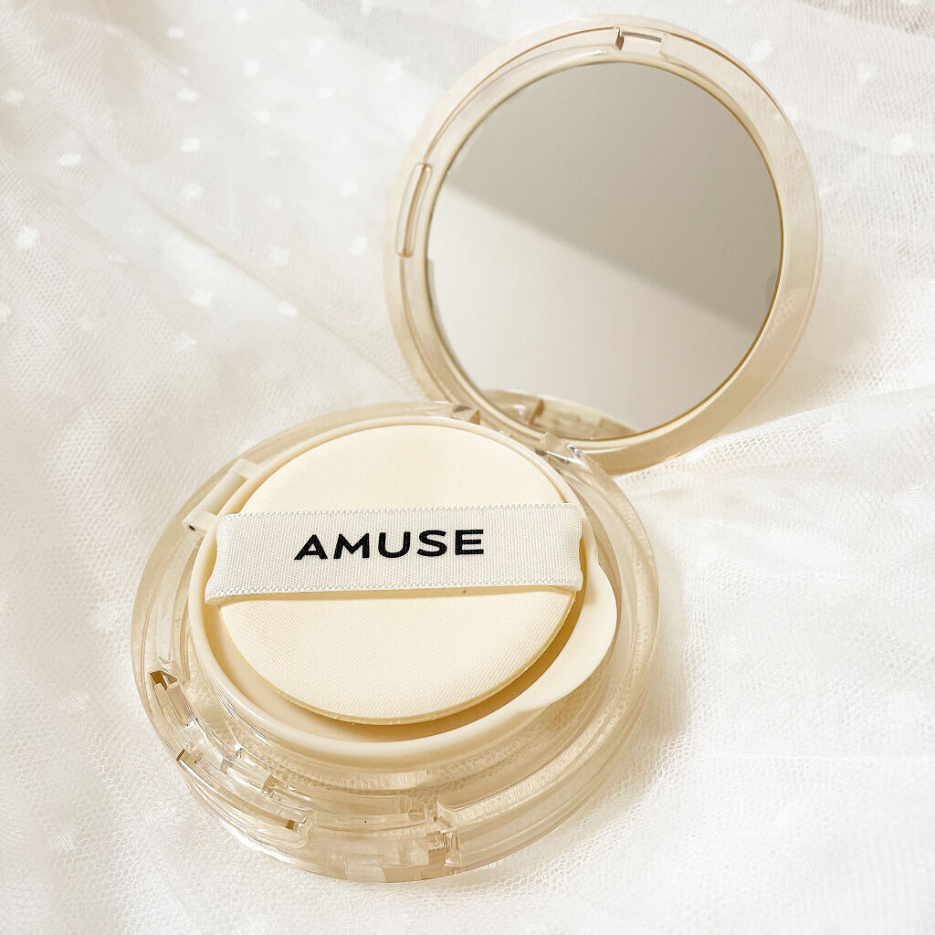 デュージェリーヴィーガンクッション/AMUSE/クッションファンデーションを使ったクチコミ（3枚目）