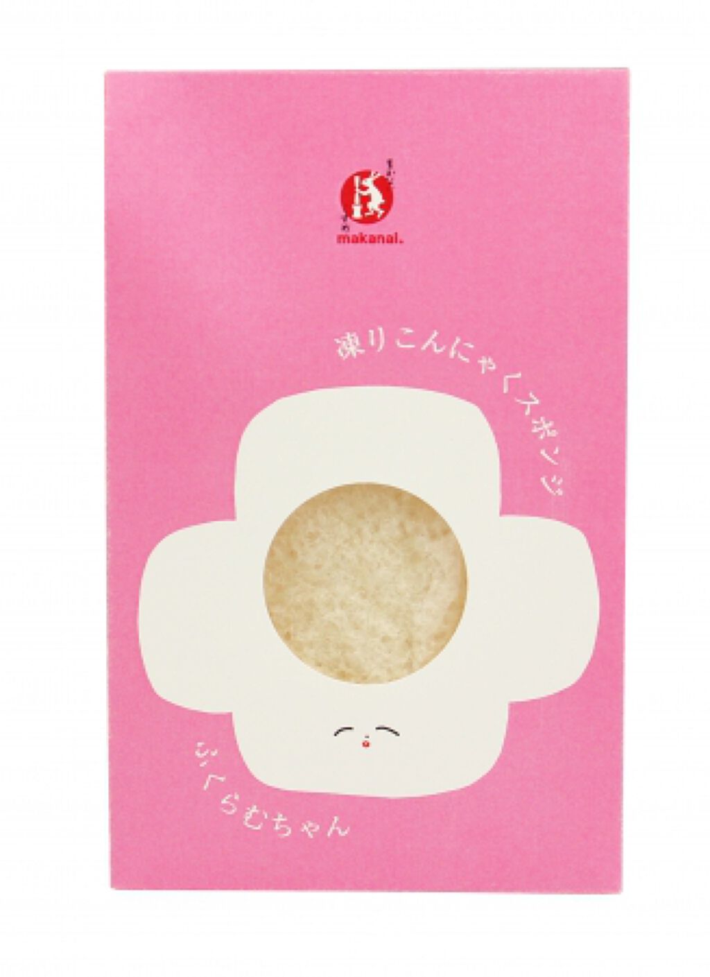 まかないこすめ 凍りこんにゃくスポンジ(全身用) ふくらむちゃんデザイン