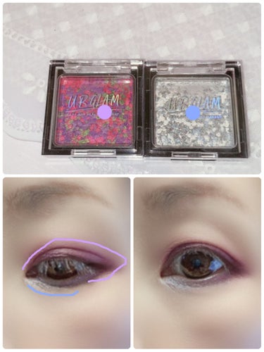 UR GLAM　MARBLE EYESHADOW/U R GLAM/シングルアイシャドウを使ったクチコミ（2枚目）