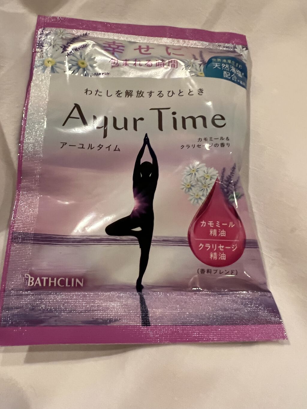 Ayur Time（アーユルタイム） カモミール＆クラリセージの香り 40g/アーユルタイム/無機塩系入浴剤を使ったクチコミ（1枚目）