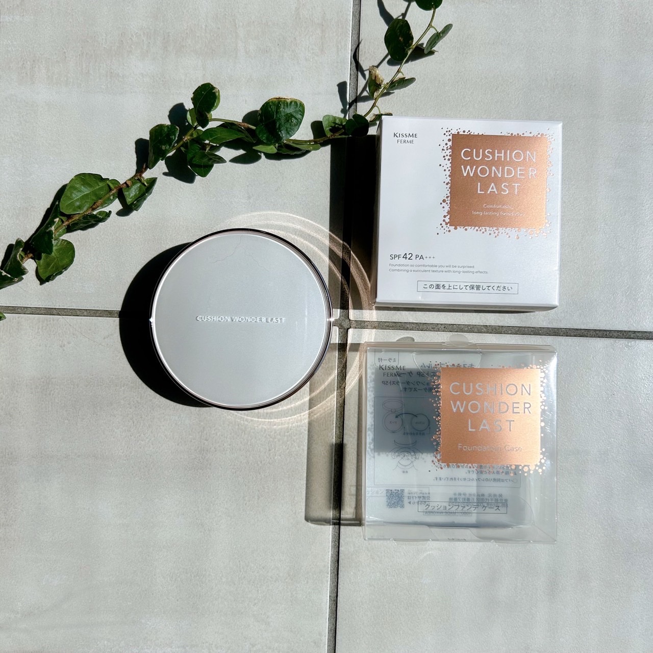 キスミー フェルム クッションワンダーラストＳＰ 02 ライト/キスミー フェルム/クッションファンデーションを使ったクチコミ（2枚目）