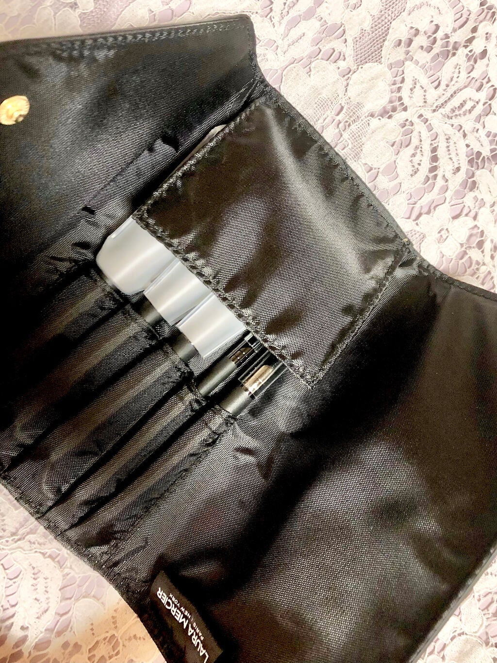 ストローク オブ ミッドナイト ブラシ コレクション /ローラ メルシエ/メイクブラシを使ったクチコミ(3枚目)