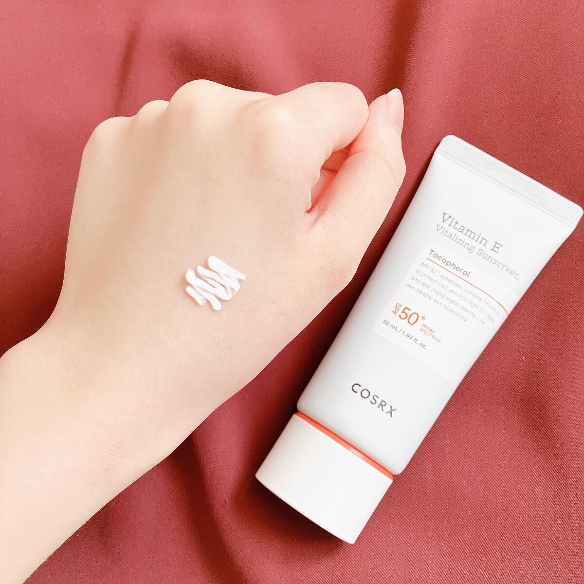 ビタミンEバイタライジングUVクリーム　SFP50＋/COSRX/日焼け止めクリームを使ったクチコミ（3枚目）