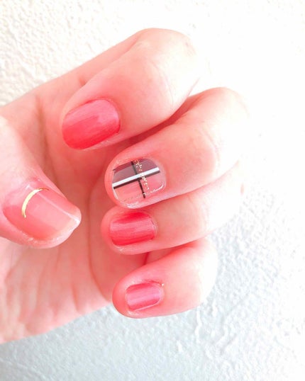 ネイルシール/Qoo10/ネイルシールを使ったクチコミ(2枚目)