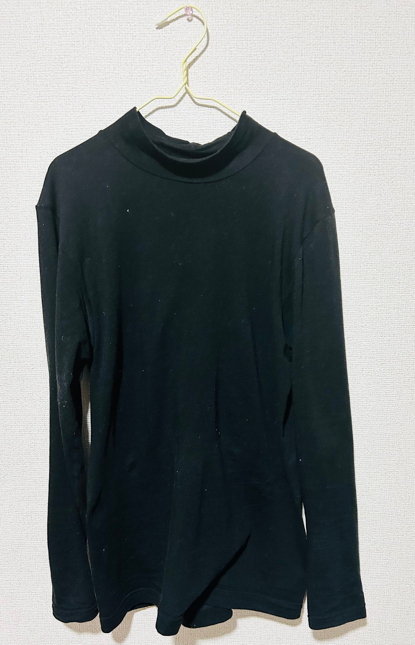 あまてら@フォロバ on LIPS 「無印良品 あったか綿 ハイネック長袖Tシャツ 税込1290円綿..」(2枚目)