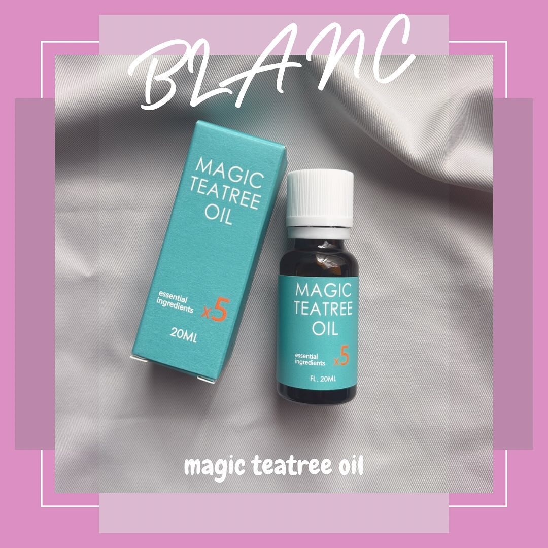 🩷BLANC
🩷MAGIC TEATREE OIL
🩷20ml
.
エッセンシャルオイルみたいなパッケージで
一瞬本当に肌用なのか確認した🤣
.
TEATREEは個人的に信頼度高いし香りも大好きなんだけど、苦手な方は注意してください