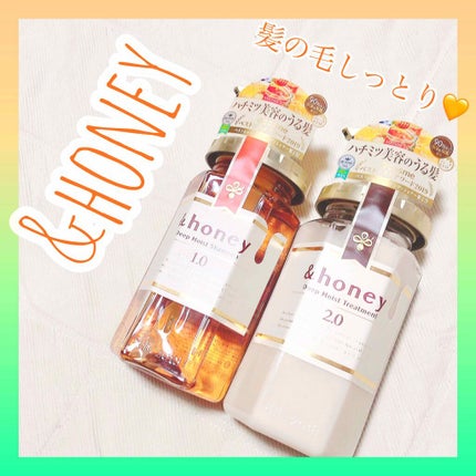ディープモイスト シャンプー1.0/ヘアトリートメント2.0/&honey/市販シャンプーを使ったクチコミ(1枚目)