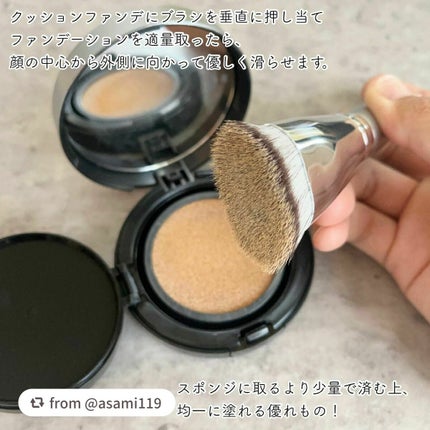 マルチファンデブラシ /ロージーローザ/メイクブラシを使ったクチコミ(3枚目)