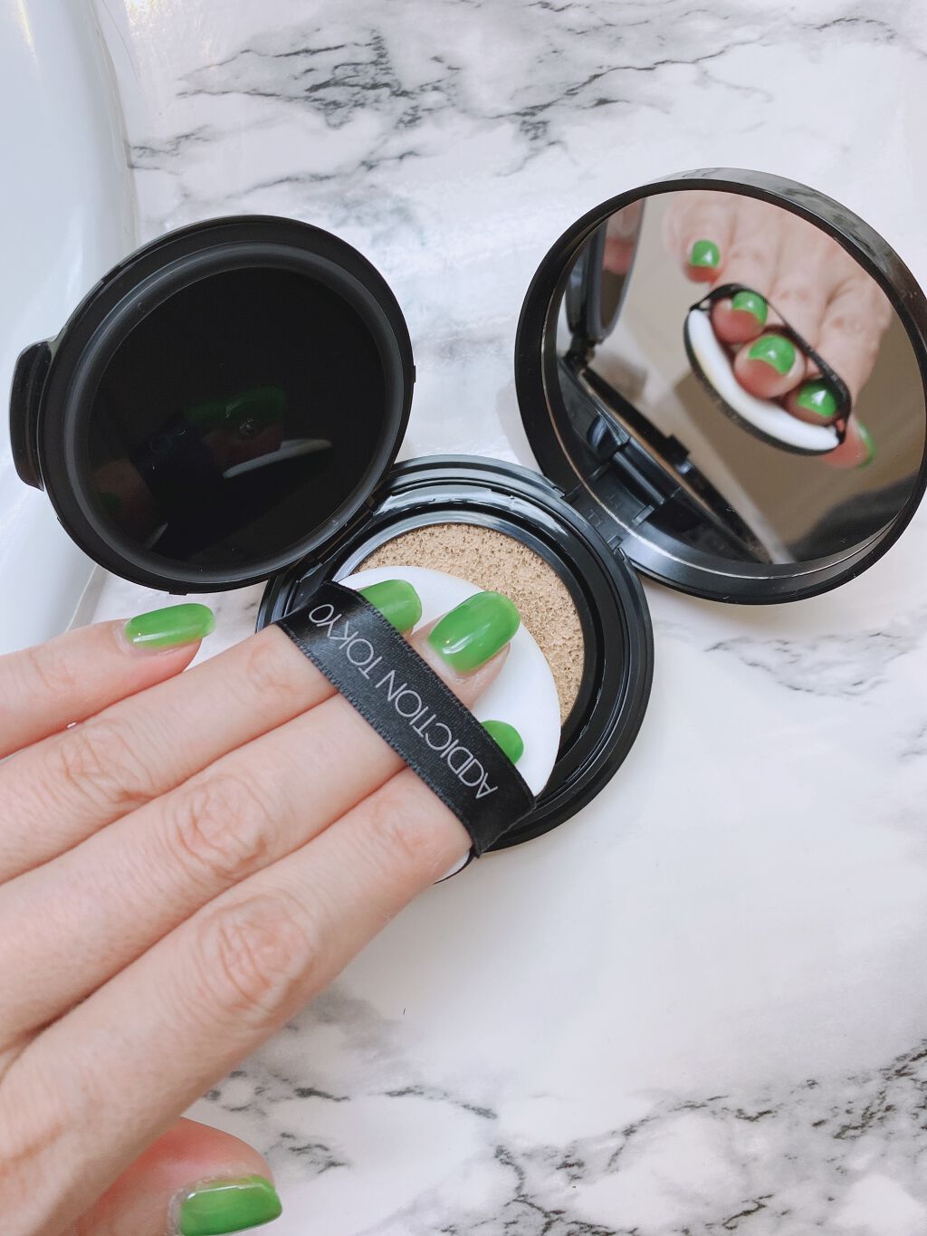 スキンリフレクト ラスティング UV クッションファンデーション/ADDICTION/クッションファンデーションを使ったクチコミ(4枚目)