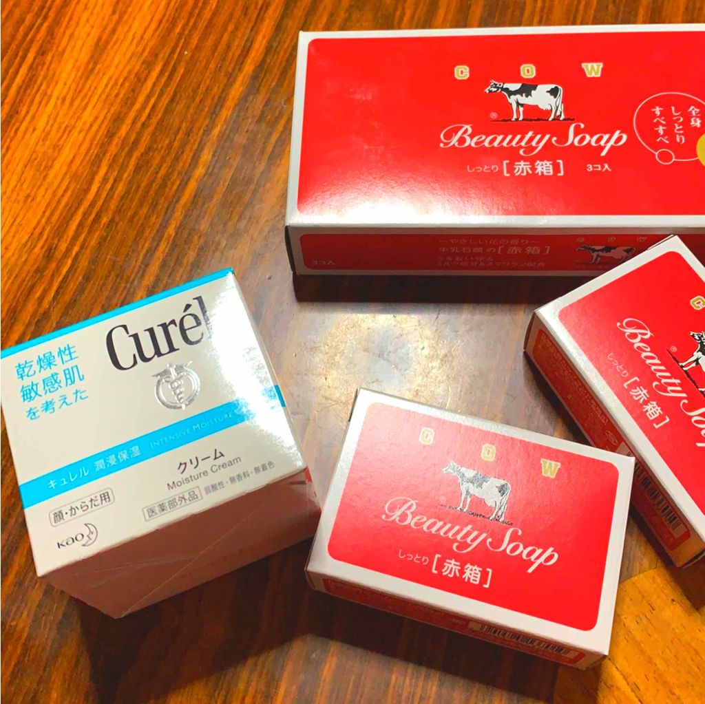 赤箱 (しっとり)/カウブランド/洗顔石鹸を使ったクチコミ(1枚目)
