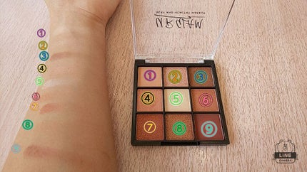 UR GLAM BLOOMING EYE COLOR PALETTE/U R GLAM/アイシャドウパレットを使ったクチコミ(4枚目)