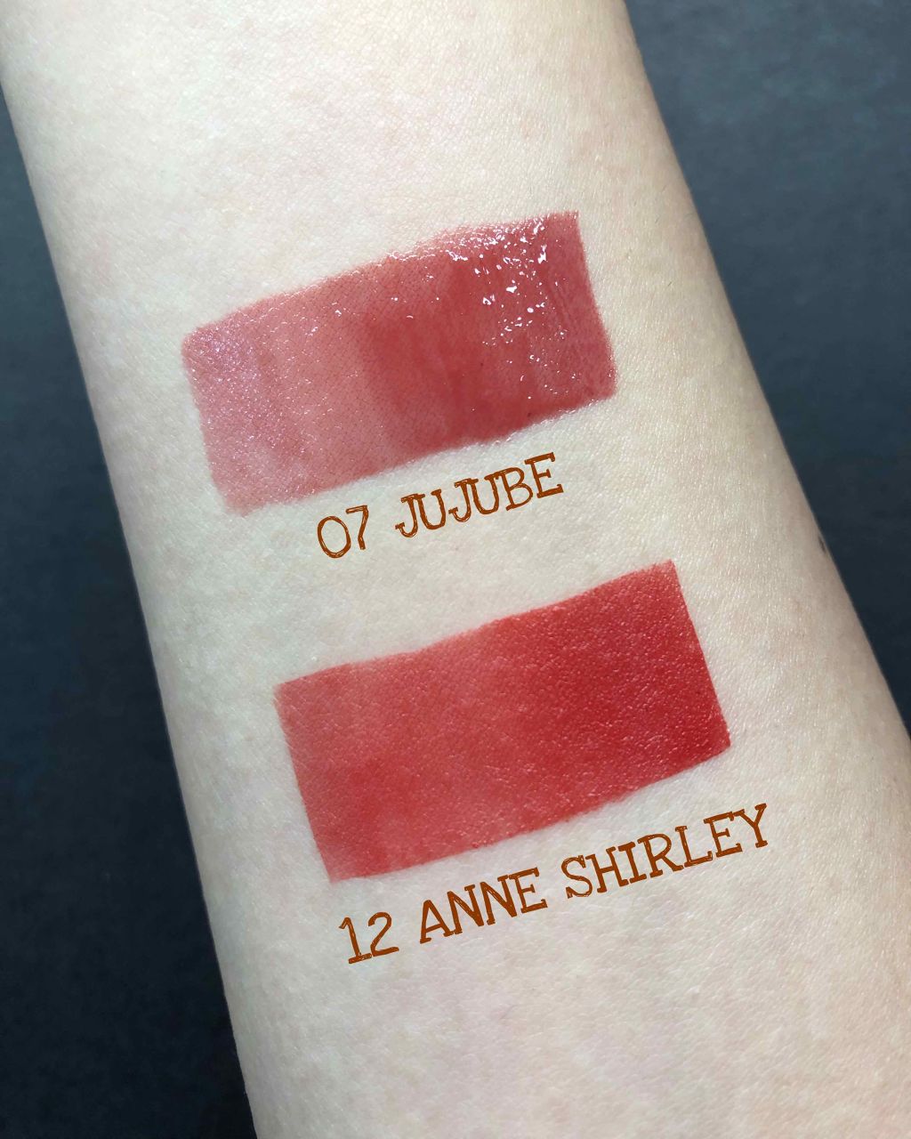 ジューシーラスティングティント/rom&nd/リップティントを使ったクチコミ(2枚目)