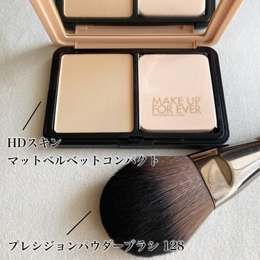 プレシジョンパウダーブラシ 128/MAKE UP FOR EVER/メイクブラシを使ったクチコミ（2枚目）